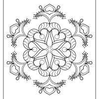 free printable snowflake pdf coloring page 04