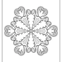 free printable snowflake pdf coloring page 05