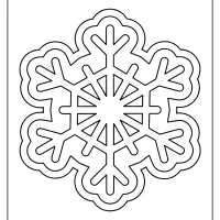 free printable snowflake pdf coloring page
