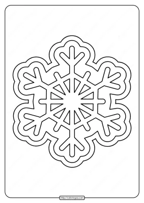 Free Printable Snowflake Pdf Coloring Pages