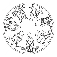 Free Printable Snowmen Circle Pdf Coloring Page 30 free printable snowmen circle pdf coloring page