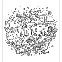 Free Printable Winter Pdf Coloring Page 21 free printable winter pdf coloring page