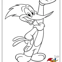 Free Woody Woodpecker Coloring Sheet