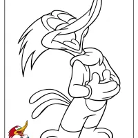 Woody Woodpecker Laughing Coloring Pages