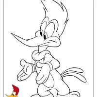 Printable Woody Woodpecker Coloring Pages