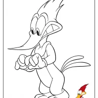 Woody Is A Woodpecker Coloring Pages