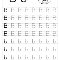 printable dotted letter b tracing pdf worksheet