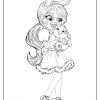 Printable Enchantimals Bree Bunny Twist Coloring Page 23 printable enchantimals bree bunny twist coloring page