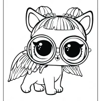 printable lol doll surprise sugar pup coloring page