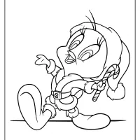 Christmas Tweety Santa Costume Coloring Pages 34 christmas tweety santa costume coloring pages