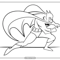 free printable batman coloring page