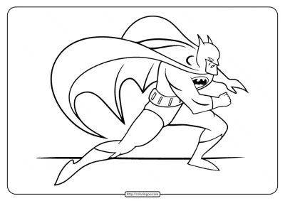 Free Printable Batman Coloring Page