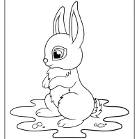 free printable cute rabbit coloring pages