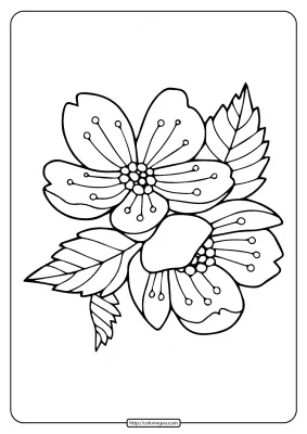 Free Printable Flower Wreath Coloring Pages