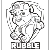 Free Printable Paw Patrol Rubble Coloring Pages 44 free printable paw patrol rubble coloring pages