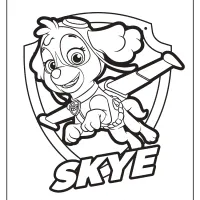 Free Printable Paw Patrol Skye Coloring Pages 40 free printable paw patrol skye coloring pages