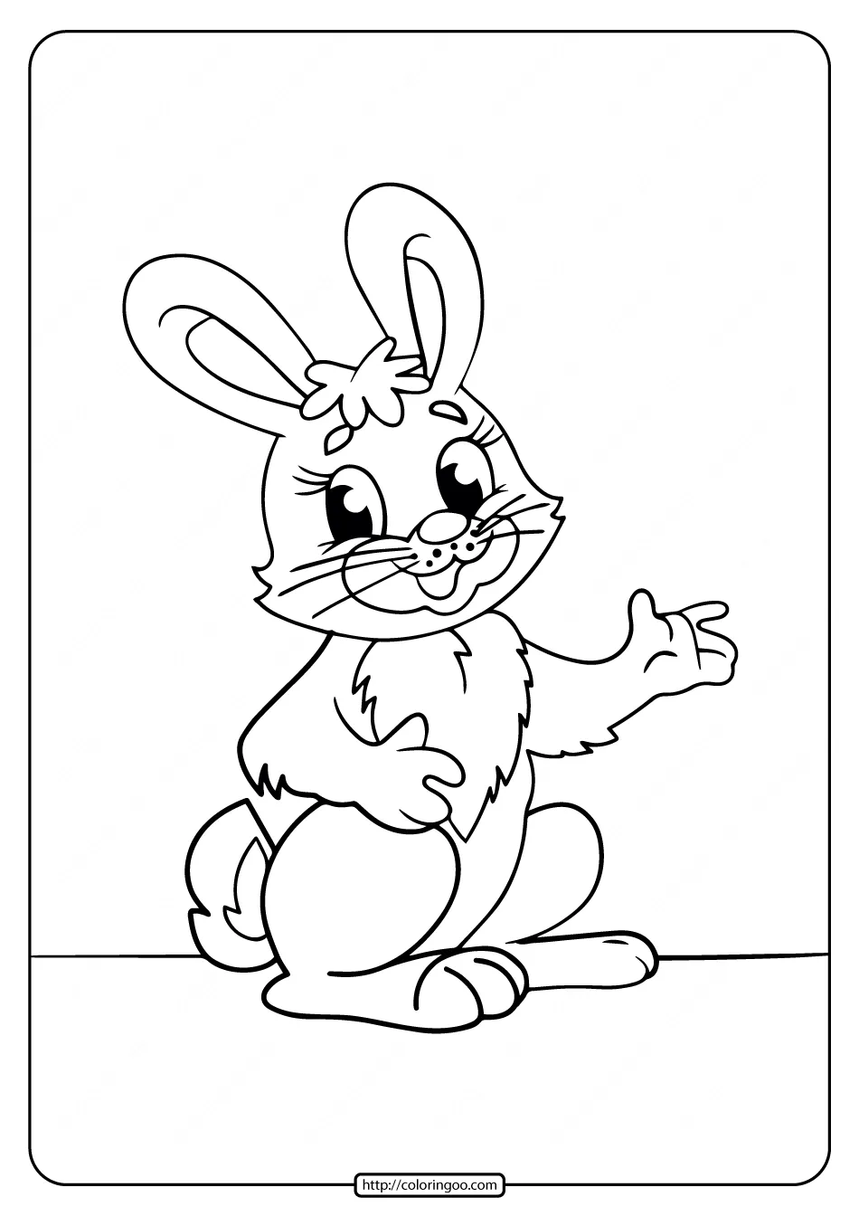 Free Printable Rabbit Coloring Pages for Girls 2 free printable rabbit coloring pages for girls