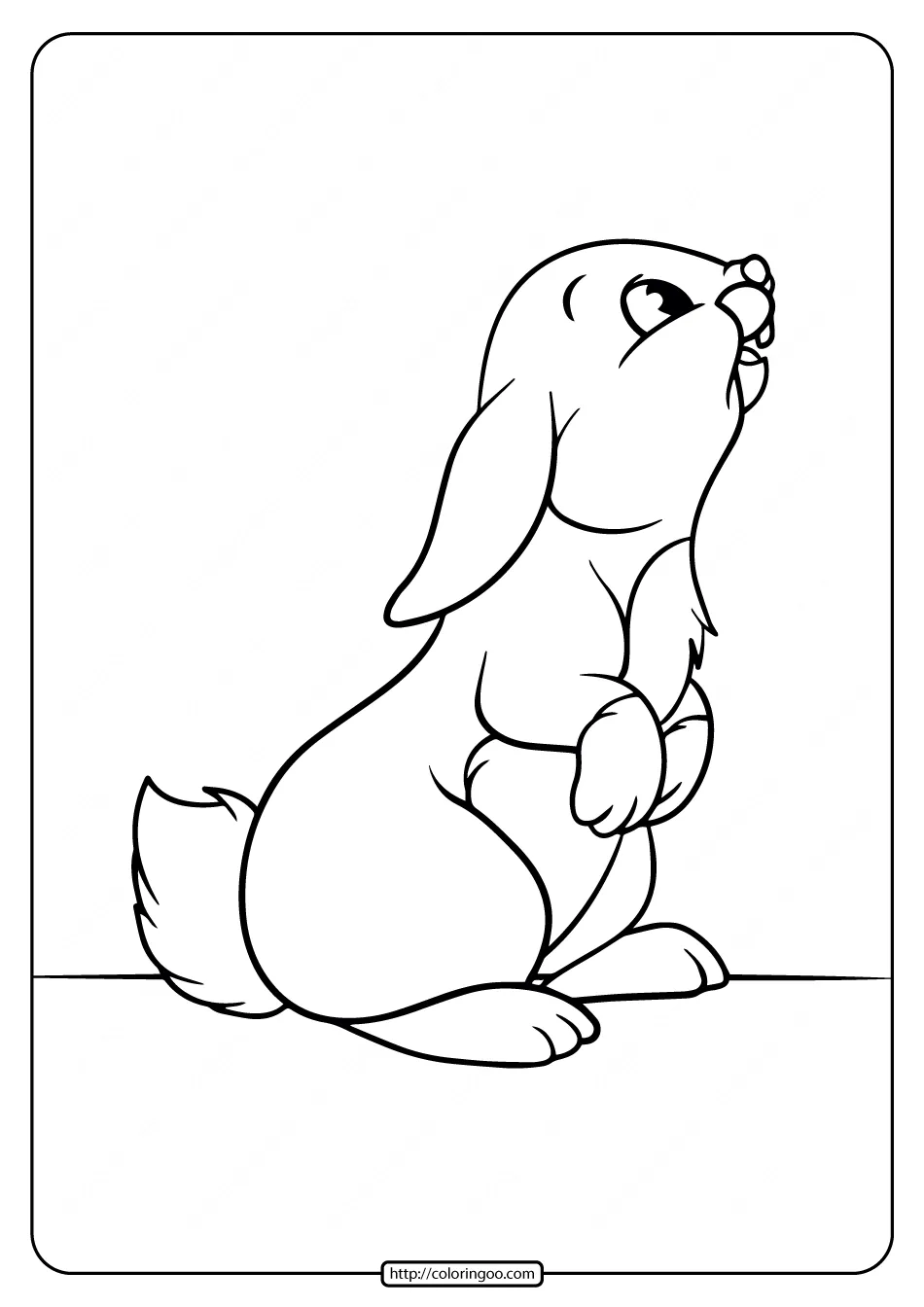 Free Printable Rabbit Coloring Pages 2 free printable rabbit coloring pages