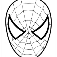 free printable spiderman mask coloring page