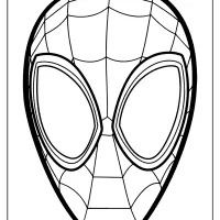 free printable spiderman mask pdf coloring page