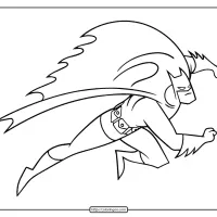 free superhero batman coloring pages