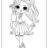 lol srprise omg pink baby coloring page