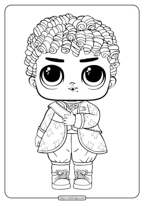 LOL Surprise Boys His Royal High Ney Coloring Page