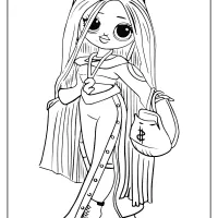 lol surprise omg swag fashion doll coloring page