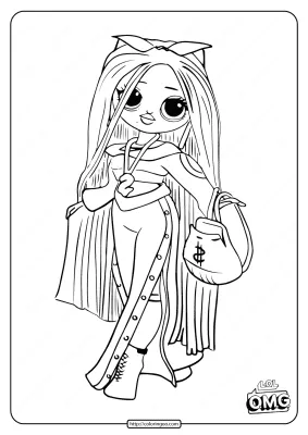 LOL Surprise OMG Swag Fashion Doll Coloring Page