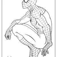 marvel hero spiderman pdf coloring page