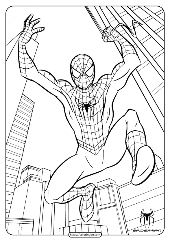 Marvel Spiderman Free Printable Coloring Pages 1 marvel spiderman free printable coloring pages