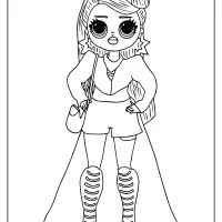 omg fashion doll miss independent coloring page