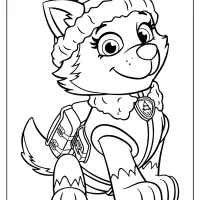 Printable Paw Patrol Everest Coloring Pages for Kids 32 paw patrol everest coloring pages for kids