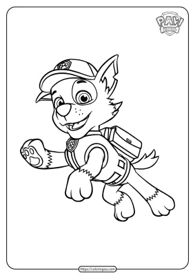  Paw Patrol Rocky Coloring Pages for Kids