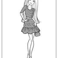 printable barbie fashionistas pdf coloring pages 01