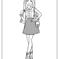 printable barbie fashionistas pdf coloring pages 03