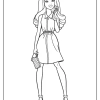 printable barbie fashionistas pdf coloring pages 04
