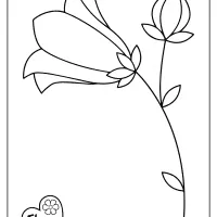 printable basic flower coloring pages