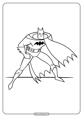 Printable Batman Coloring Pages for Boys