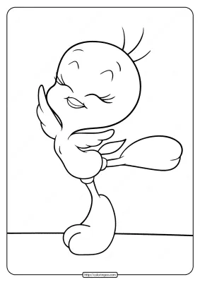 Printable Cute Tweety Bird Coloring Pages