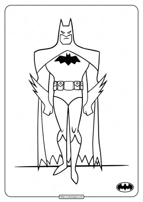 Printable Dark Knight Batman Coloring Pages