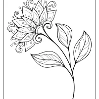 printable flower coloring pages