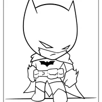printable little batman coloring pages