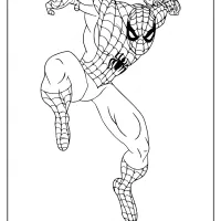 printable marvel spiderman coloring page