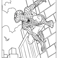 printable marvel spiderman pdf coloring page