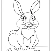 printable old rabbit coloring pages for kids