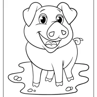 printable pig coloring pages free for kids