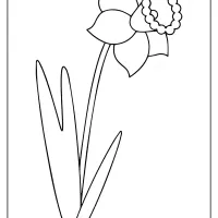 printable simple flower drawing coloring pages