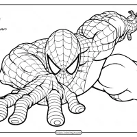 printable spiderman climb the building coloring page e1598997070885