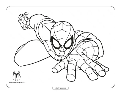 Printable Spiderman Coloring Pages for Kids